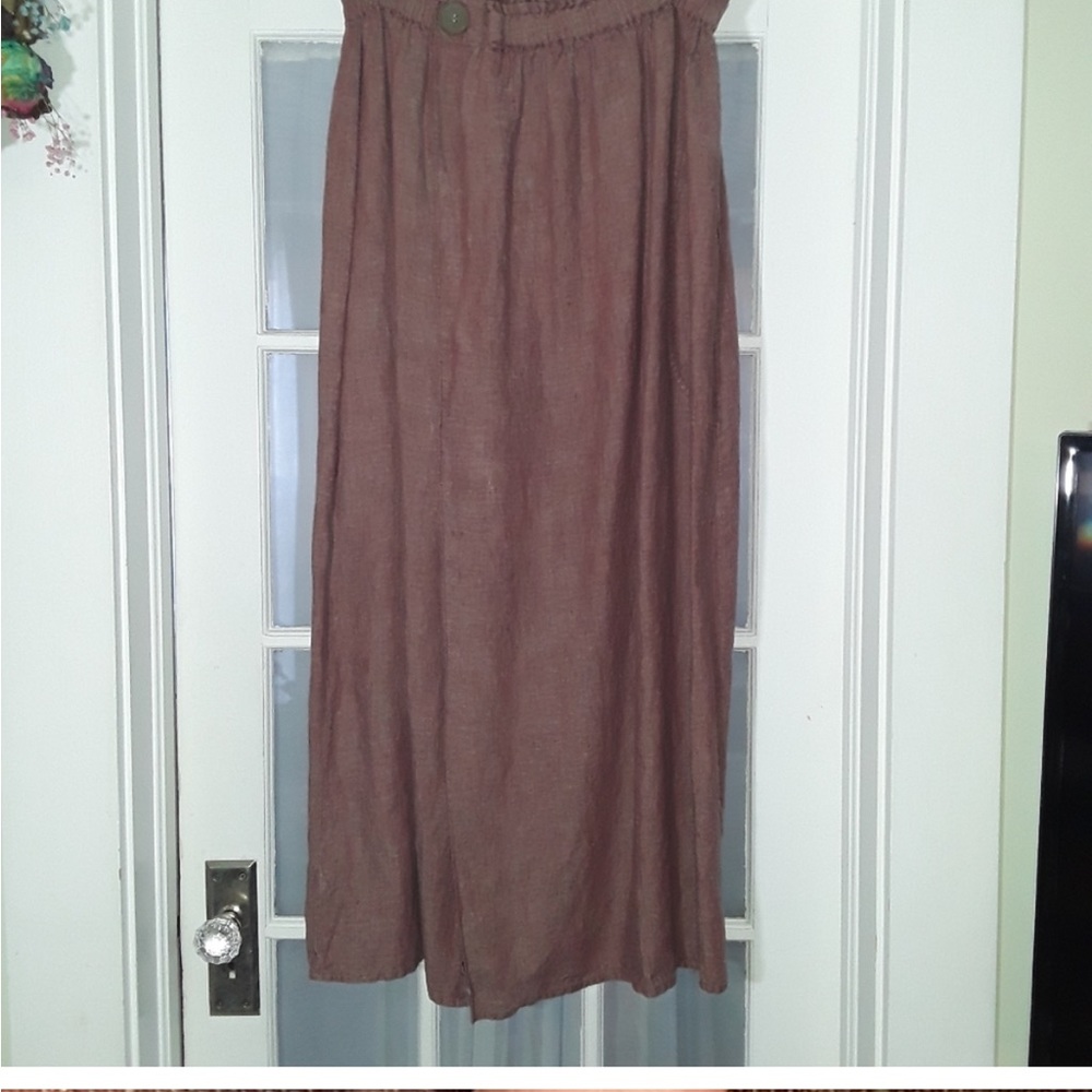FLAX by Jeanne Engelhart Linen Skirt